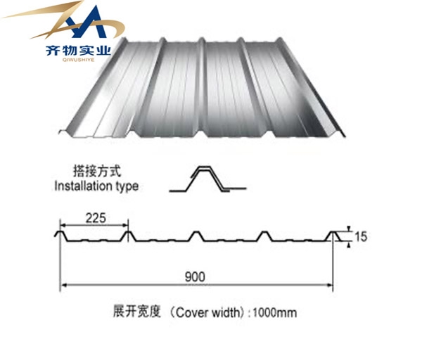 900型鋁鎂錳屋面板